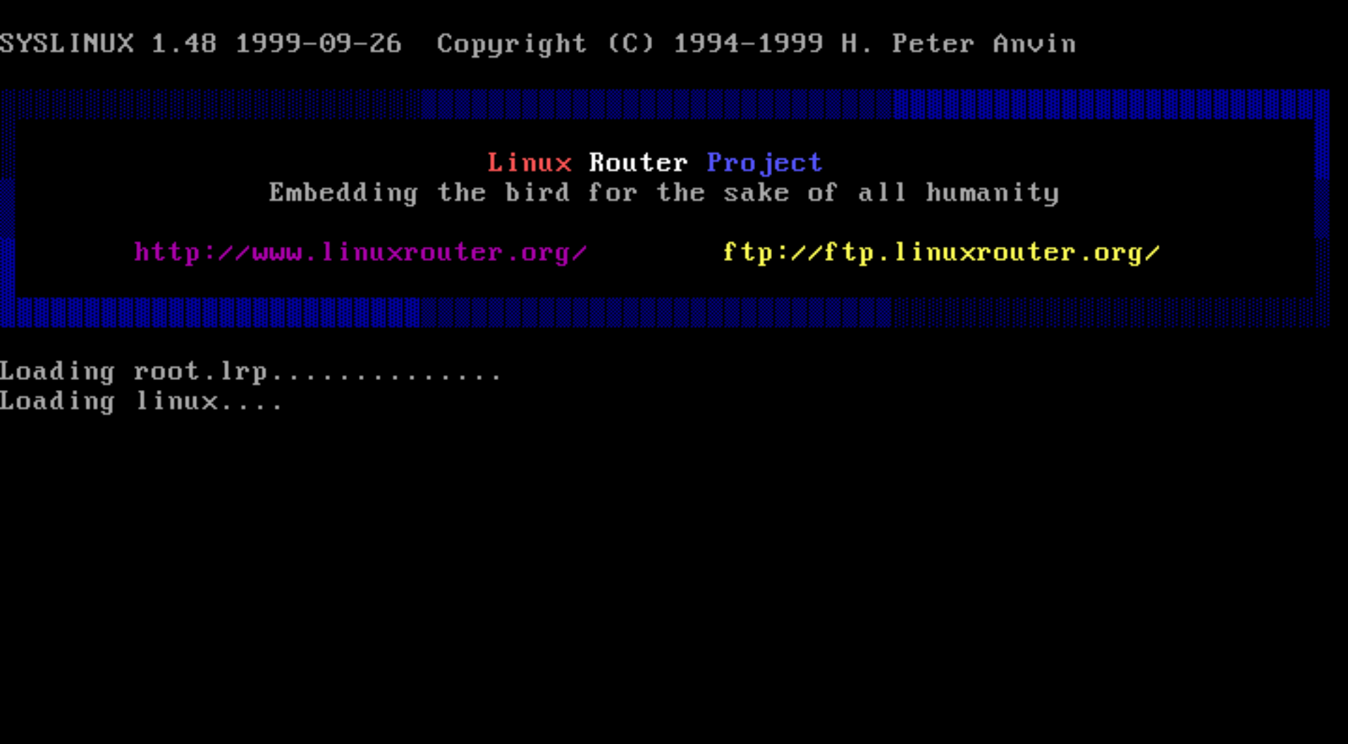 Linux Router Project booting from floppy